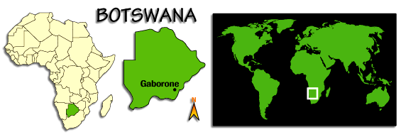 Botswana map