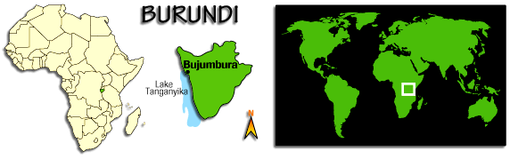 Burundi map