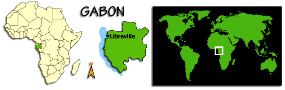 Gabon map