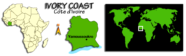 Ivory Coast map