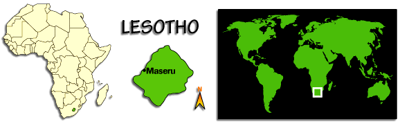 Lesotho map