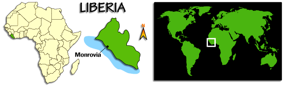 Liberia map