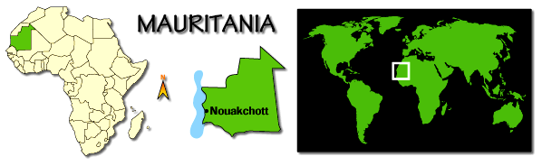 Mauritania map