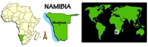 Namibia map