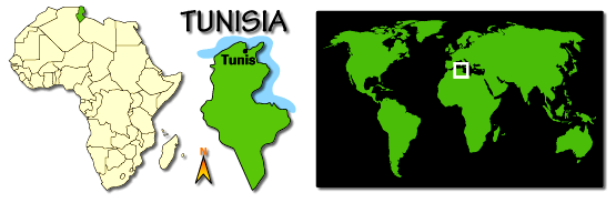 Tunisia map