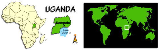 Uganda map