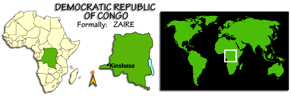 Democratic Republic of Congo map