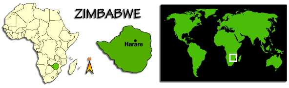 Zimbabwe map